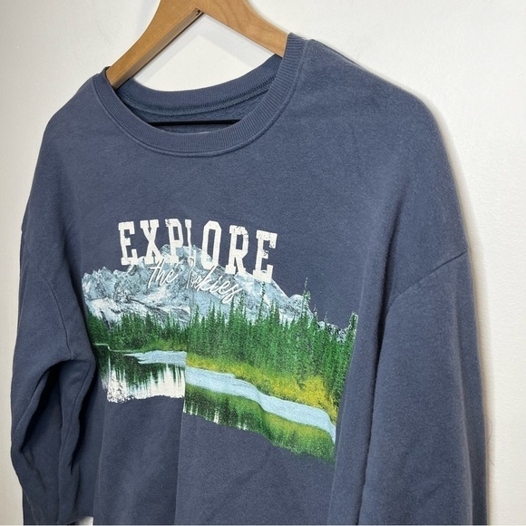 Women’s | Grayson Threads Explore The Rockies Crop Top Sweatshirt | Medium - Picture 2 of 9